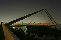 Fußgängerbrücke im Medienhafen